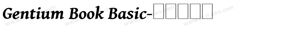 Gentium Book Basic字体转换